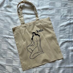 Knix Canvas Women Form Graphic Reusable Tote Bag